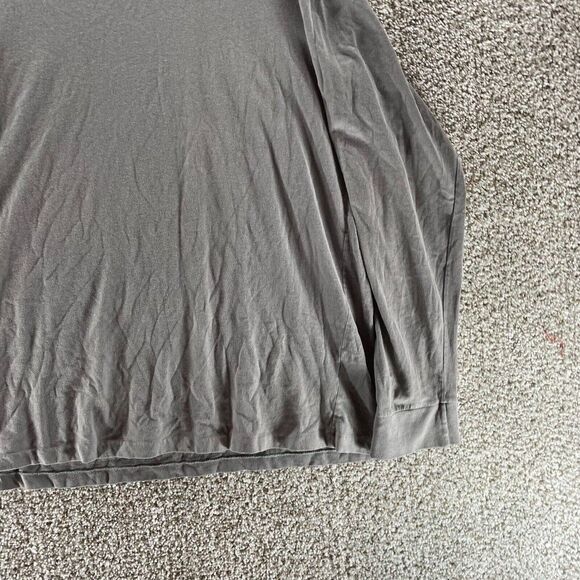 Polo Ralph Lauren Shirt Adult 2XL XXL Gray‎ V Neck Long Sleeve Pony Rugby Logo - Picture 4 of 11